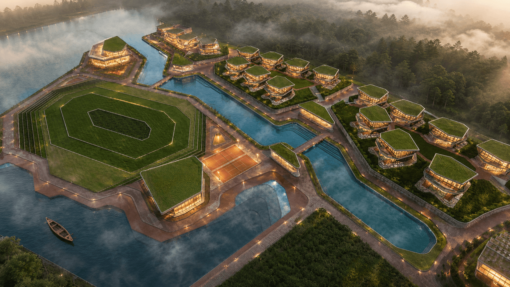 PURURA water landscape and spatial framework